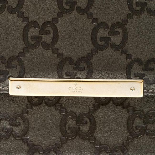 Gucci Metallic Grey Guccissima Leather Compact Wallet