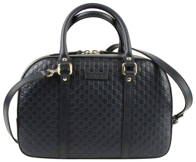 Gucci Microguccissima Handbag 510286 4009 Dark Blue Leather Cross Body Bag