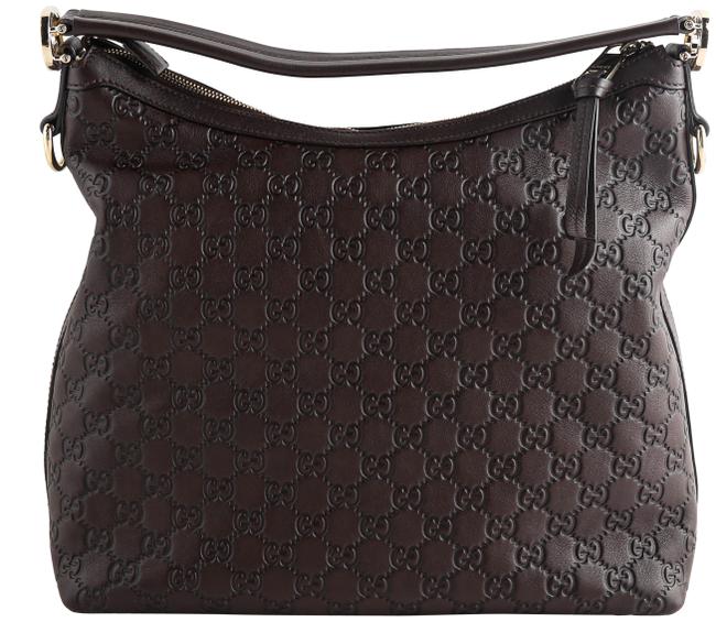 Gucci Miss Gg Guccissima Brown Leather Hobo Bag