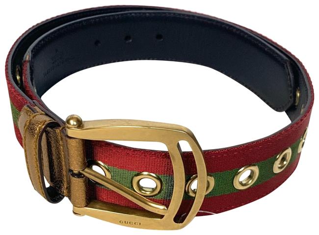 Gucci Multicolor Grommet Belt