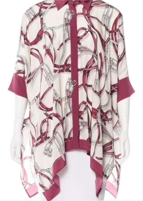 Gucci Multicolor Vintage Equestrian Blouse OS one