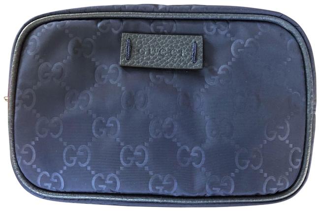 Gucci Navy Toiletry Unisex   Pouch Cosmetic Bag