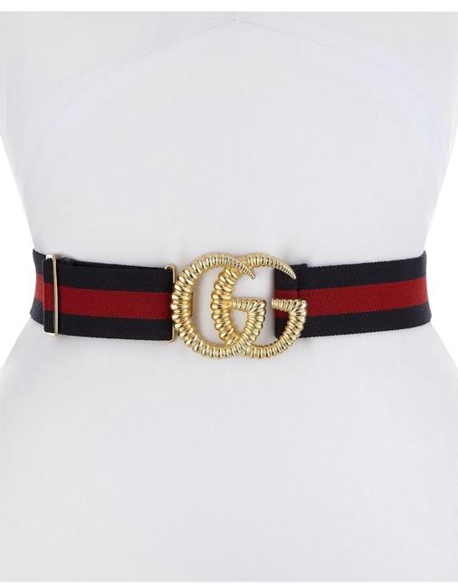 Gucci Navy Red Belt