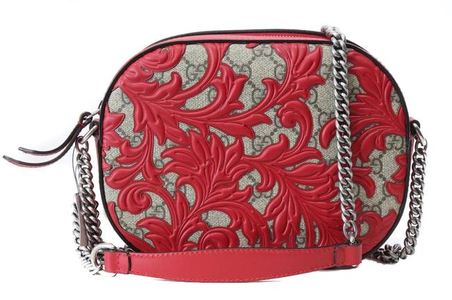 Gucci New 409535 Arabesque Small Multicolor Gg Supreme Canvas Cross Body Bag