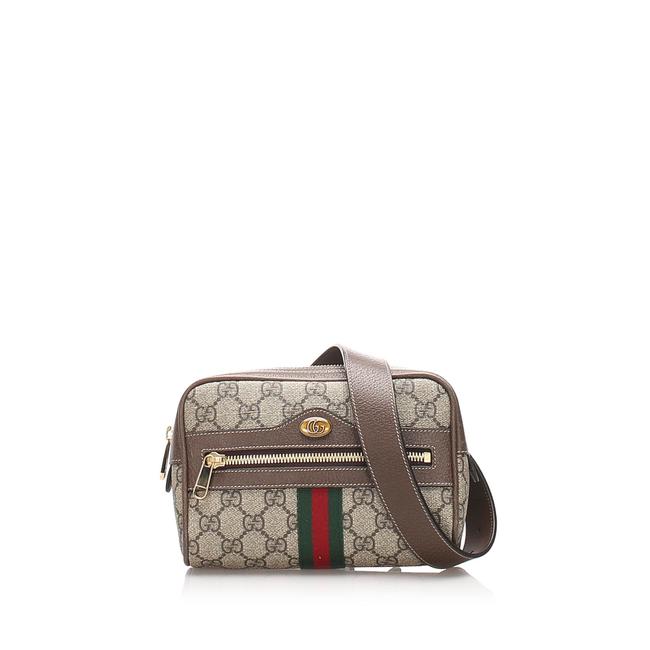 Gucci Ophidia Belt Brown Leather Shoulder Bag
