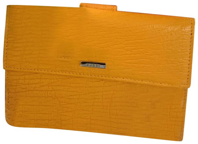 Gucci Orange Bifold Leather Plain Wallet