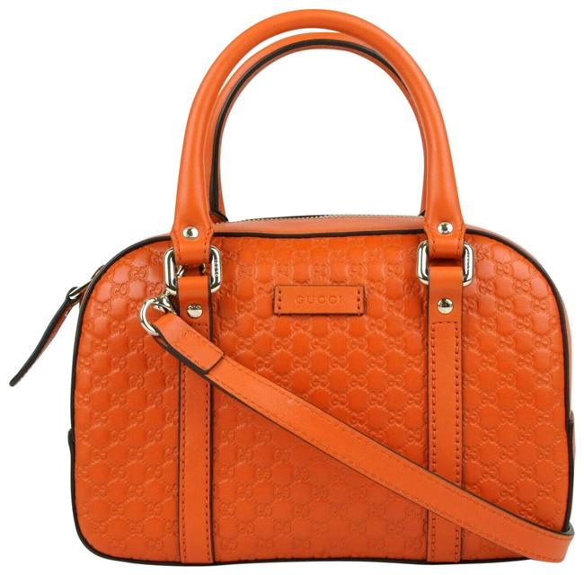 Gucci Orange Micro Guccissima Small 510289 7527 Blue Leather Cross Body Bag