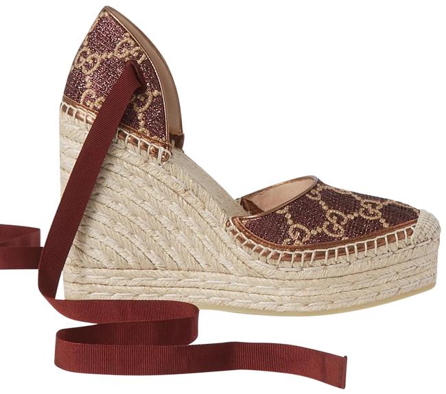 Gucci Pilar Gg Logo Espadrilles Wedges