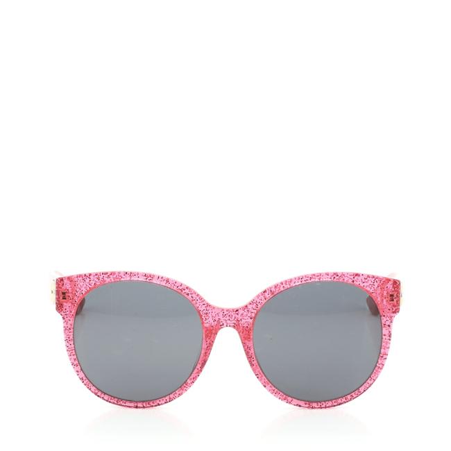 Gucci Pink Round Glitter Optyl Sunglasses