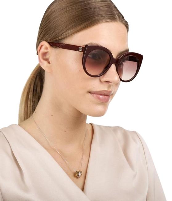 Gucci Red Gradient 007 Gg0325s 007 Cat Eye Sunglasses