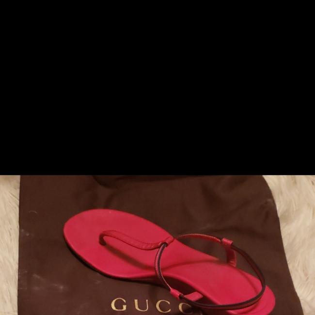 Gucci Red Wedges 
