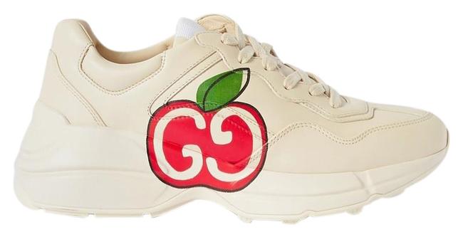 Gucci Rhyton Logo print Leather SneakersUS 12