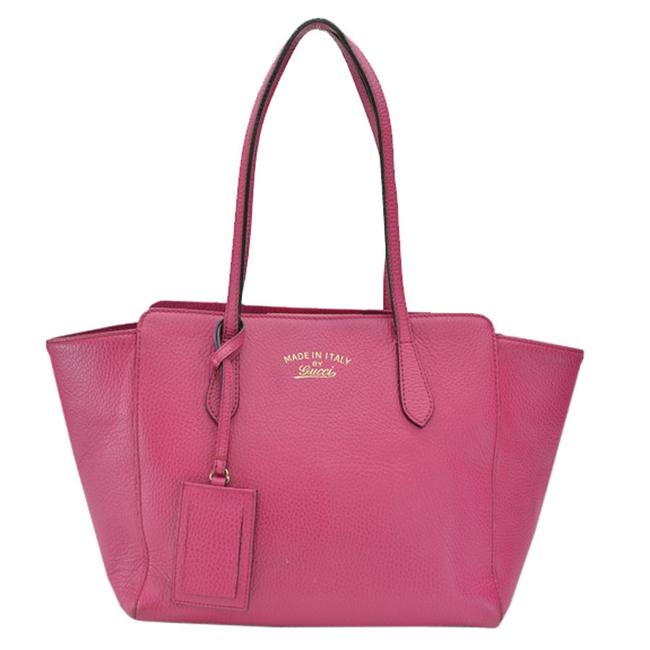 Gucci Shocking Tote Ladies R7153 Pink Leather Shoulder Bag