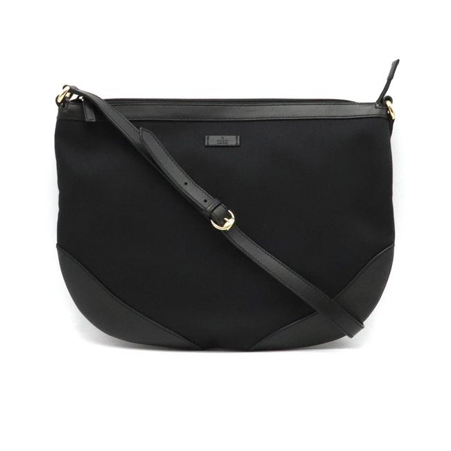 Gucci Shoulder 272380 Black Canvas   Leather Messenger Bag