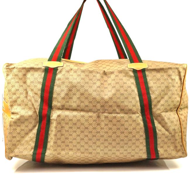 Gucci Shoulder Gg Light #3051v13 Brown Weekend Travel Bag