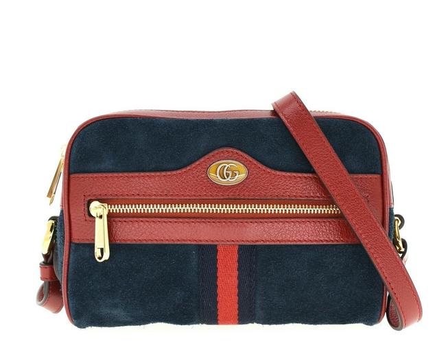 Gucci Shoulder Ophidia Blue Leather Cross Body Bag