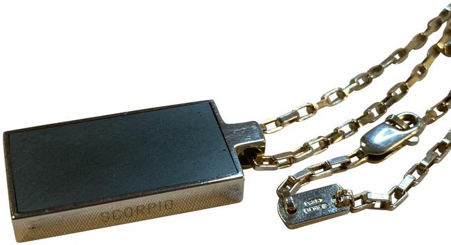 Gucci Silver Constellation Motif Scorpio Pendant 16" Necklace