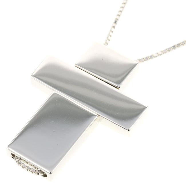 Gucci Silver Cross Separate 925 Ladies Necklace