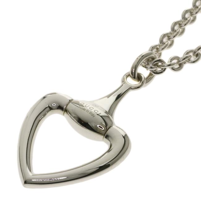Gucci Silver Horsebit Unisex Necklace