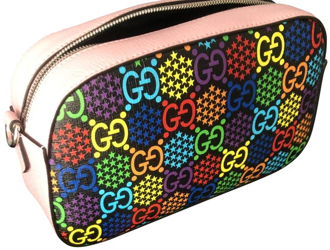 Gucci Small Psychedelic Pink Gg Supreme Canvas Shoulder Bag