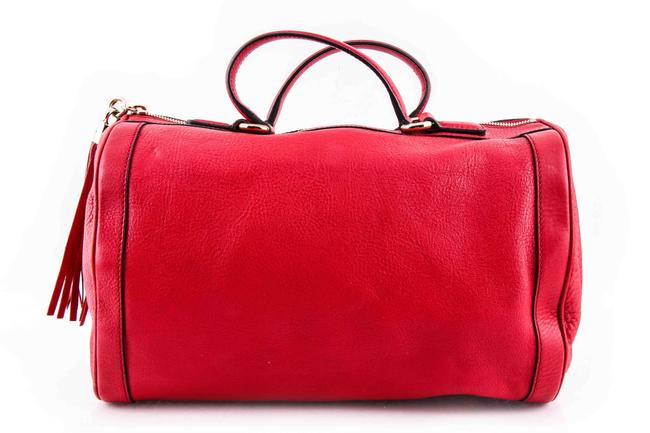Gucci Boston Soho Medium Red Leather Shoulder Bag