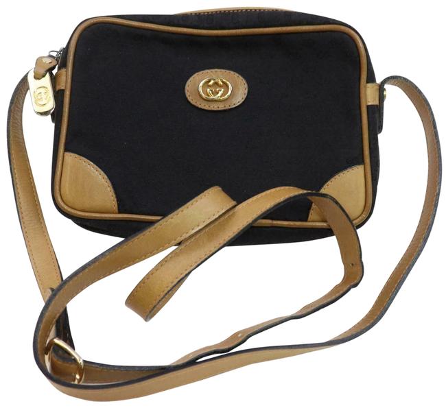 Gucci Soho Disco Monogram 872434 Black Gg Canvas Cross Body Bag