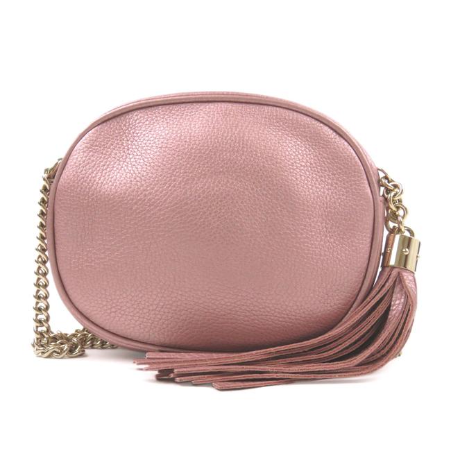 Gucci Soho Disco Pink Leather Cross Body Bag