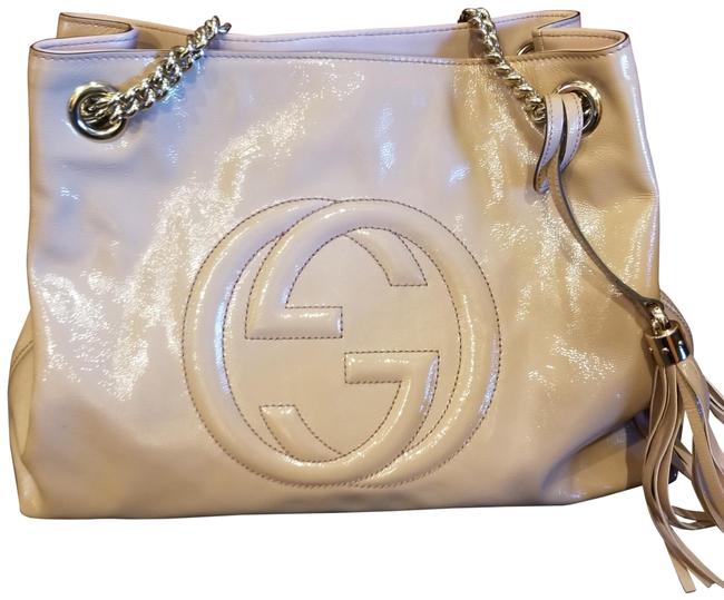 Gucci Soho Light Pink Patent Leather Shoulder Bag