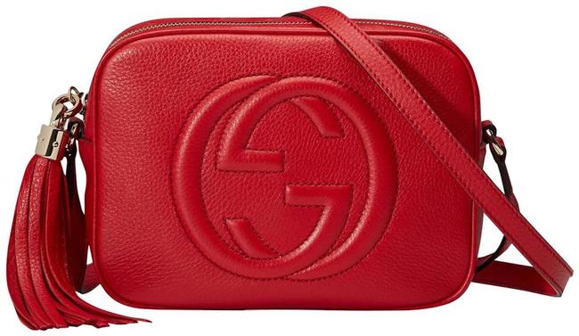 Gucci Soho New Camera Red Leather Cross Body Bag