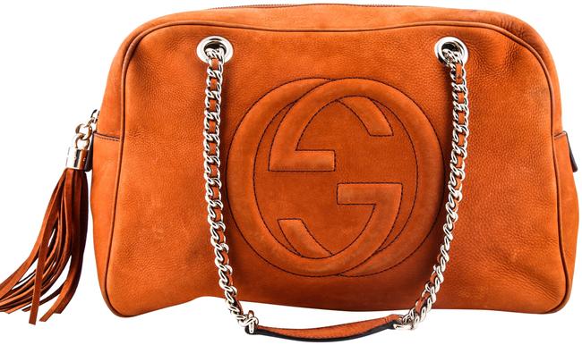 Gucci Soho Rust Orange Leather Shoulder Bag
