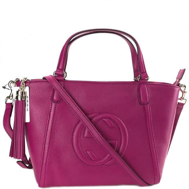 Gucci Soho Top Handle Fuchsia Leather Satchel