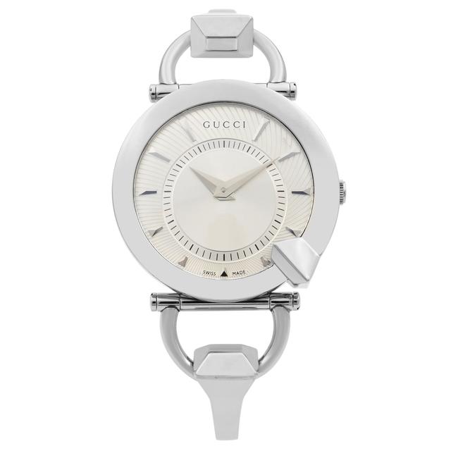 Gucci Stainless Steel 122.5 Chiodo Silver Dial Quartz Womens Ya122508 Watch