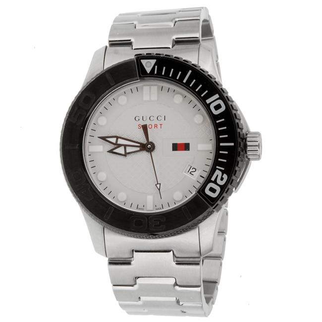 Gucci Stainless Steel G timeless Silver Dial Mens 1160 Watch