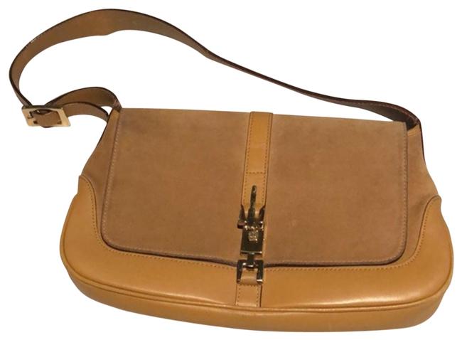Gucci Gold &amp; Tan Shoulder Bag