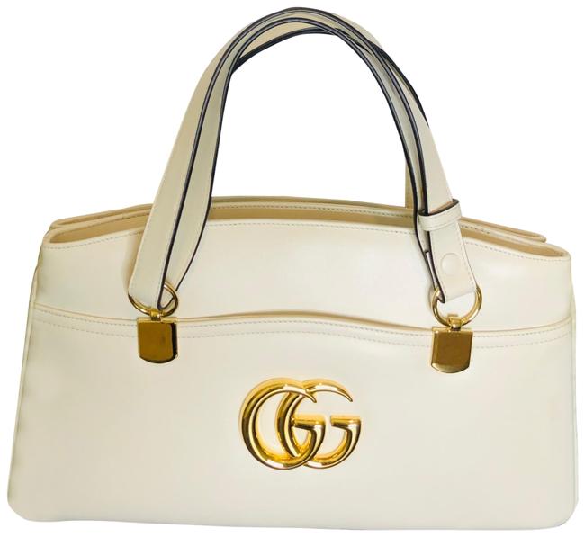 Gucci Top Handle Arli Mystic Top Handle New White Leather Shoulder Bag