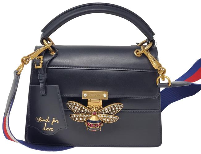 Gucci Top Handle Queen Margaret Small Black Shoulder Bag