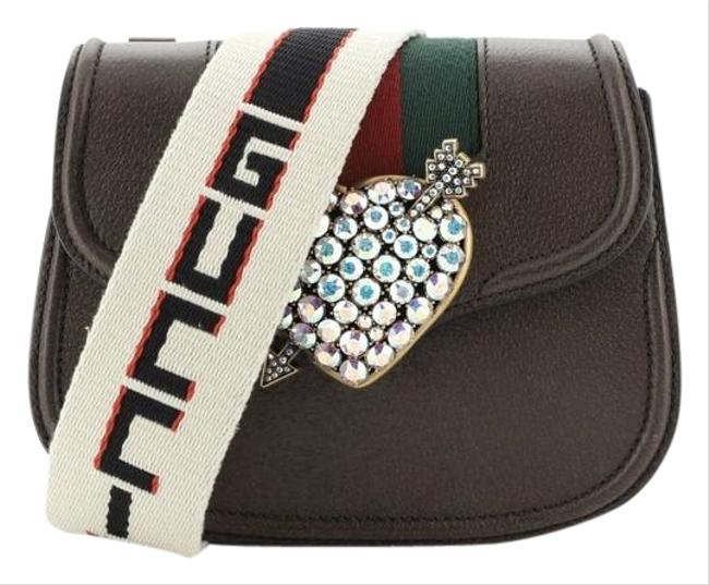 Gucci Totem Leather Small Brown Shoulder Bag