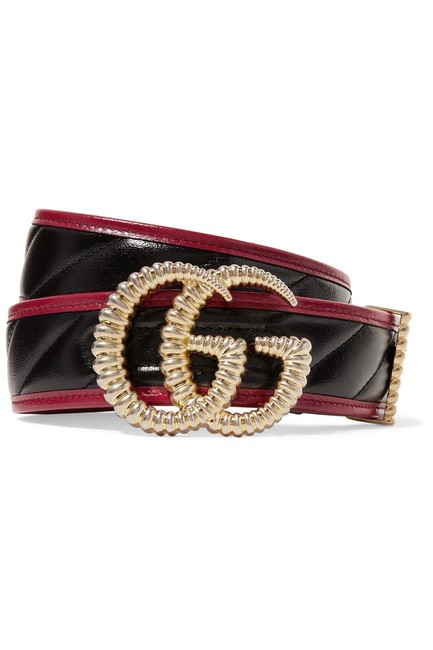 Gucci Two tone Quilted Leather 85 Belt