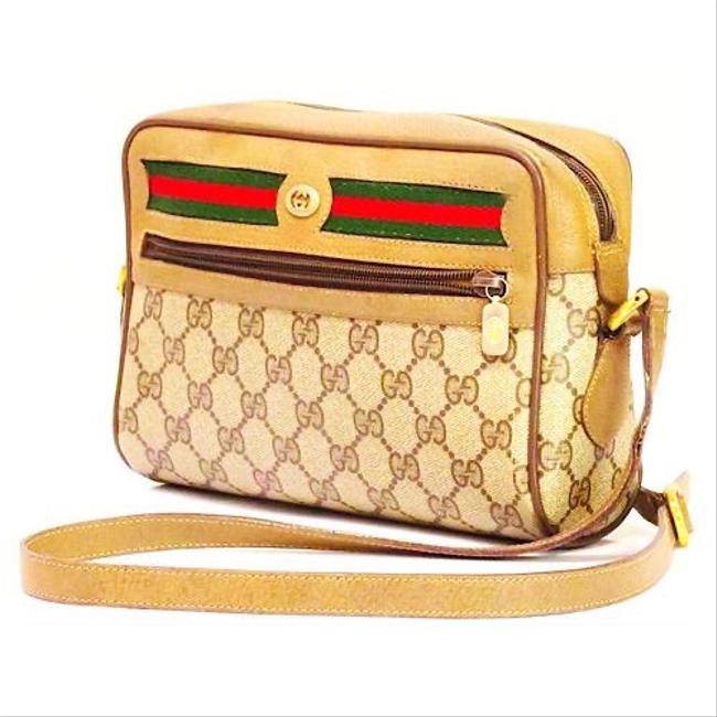 Gucci Vintage Gg Plus Web Cross Body Bag