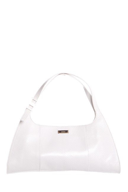 Gucci Vintage Snake Skin White Shoulder Bag