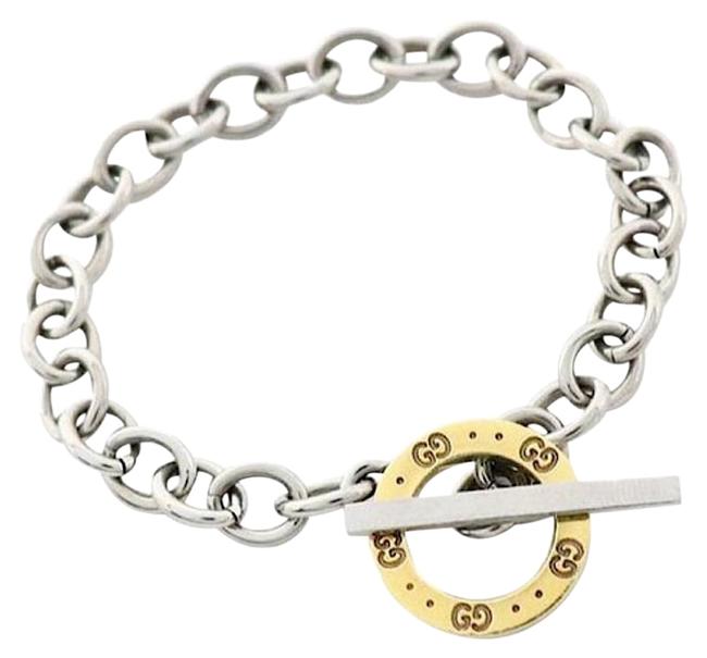 Gucci Vintage Sterling Silver Gg Bracelet