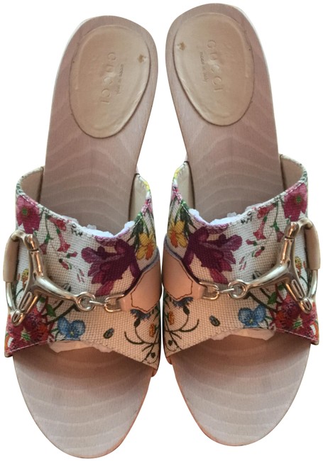 Gucci White Mules Slides 