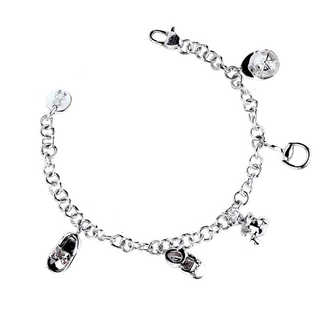 Gucci White Sterling Silver Charm 449 Bracelet
