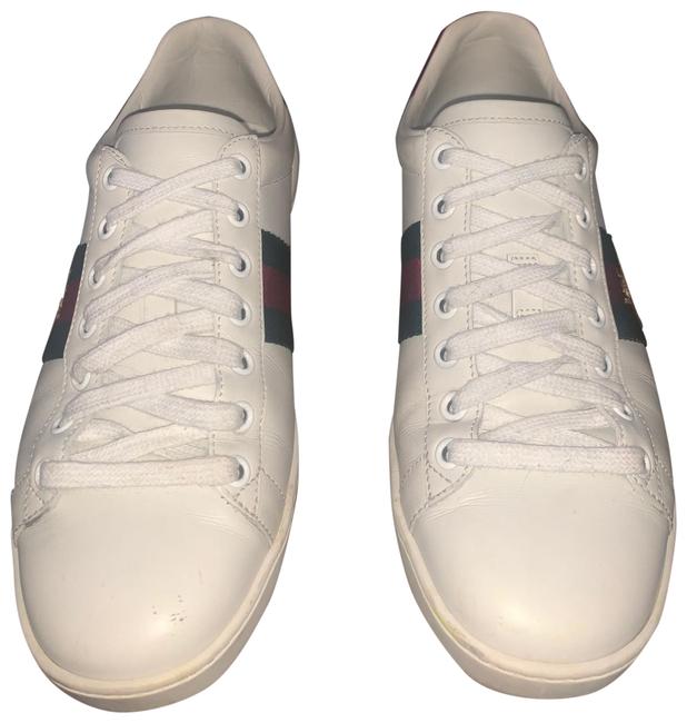 Gucci White Wmns Ace Embroidered Bee Sneakers 