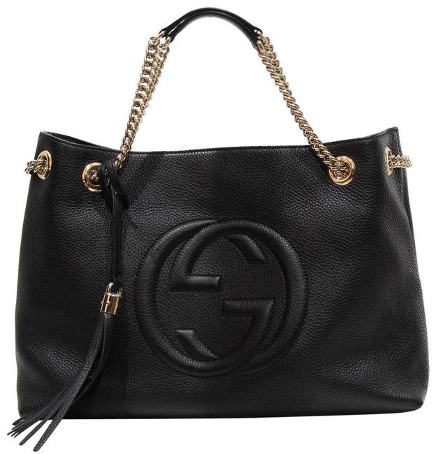 Gucci Bag Soho New 536196 Black Leather Tote