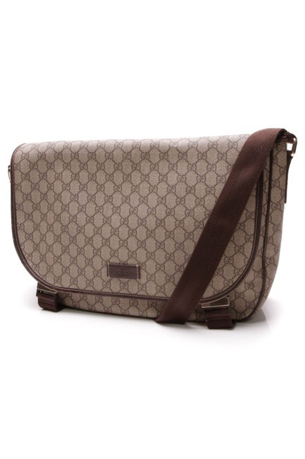Gucci Beige Gg Supreme Canvas Messenger Bag