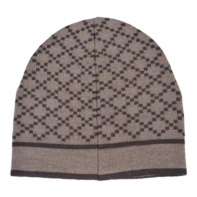Gucci Beige Brown Unisex Multi color Wool Beanie One Hat