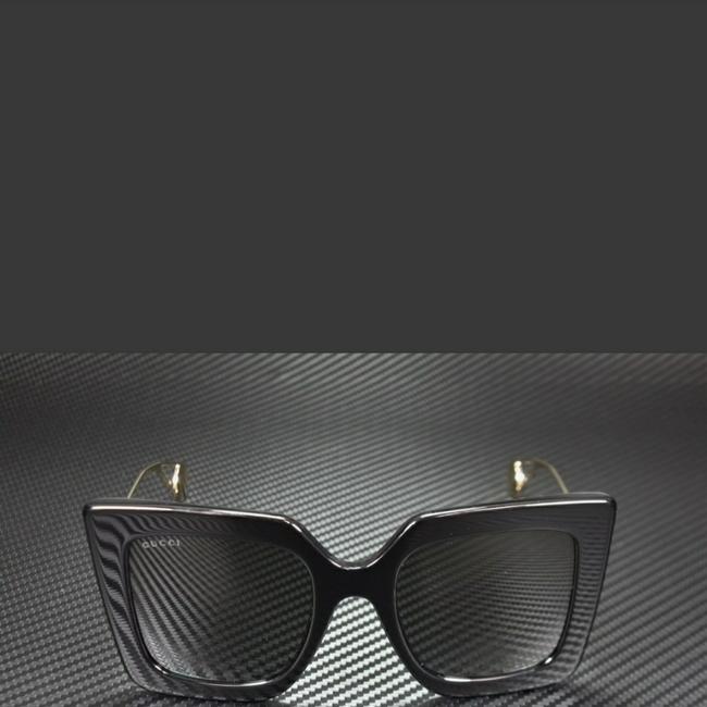 Gucci Black and Gold Sunglasses