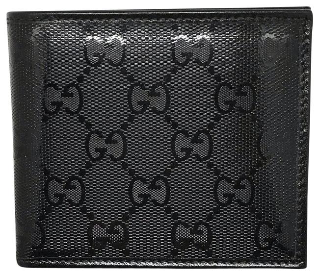 Gucci Black Gg Imprimee Cuoio Canyon Wallet