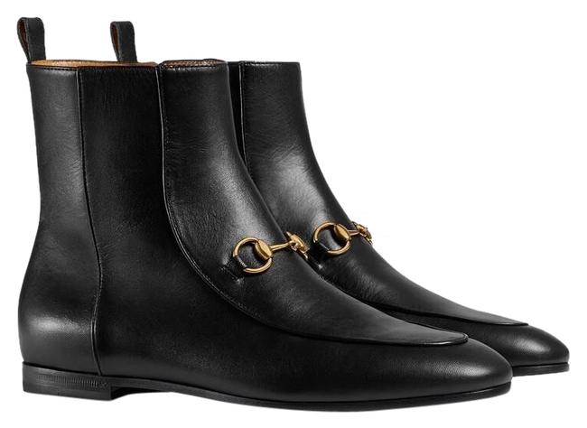 Gucci Black Jordan Bit Detail Boots Booties